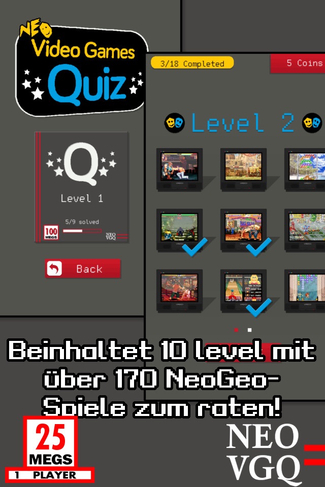 Video Games Quiz - Neo Geo Edition screenshot 2