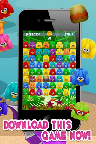 Jelly Birds Pops - The Top Free Addictive Match 3 Game screenshot 3