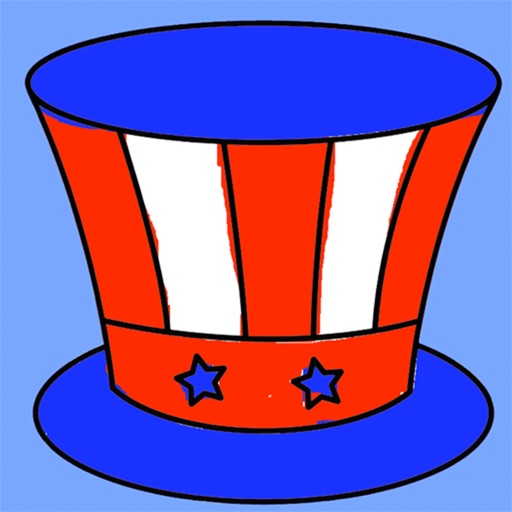 Kid's Fingerpainting - 4th of July icon