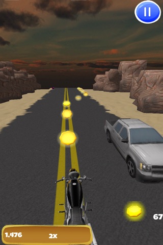 3D Motorcycle Highway Racing: Road Rampage Edition - FREE screenshot 2