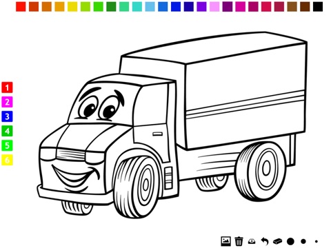 Buku Mewarnai Mobil Anak Gambar Balap Bus Traktor Truk Permainan