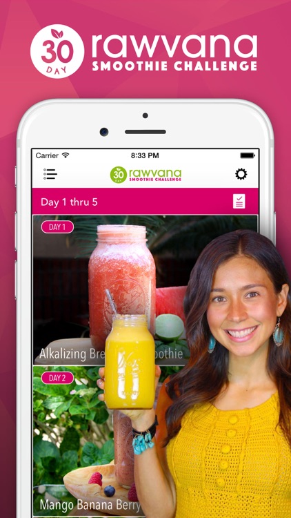 Rawvana's 30 Day Smoothie Challenge screenshot-0