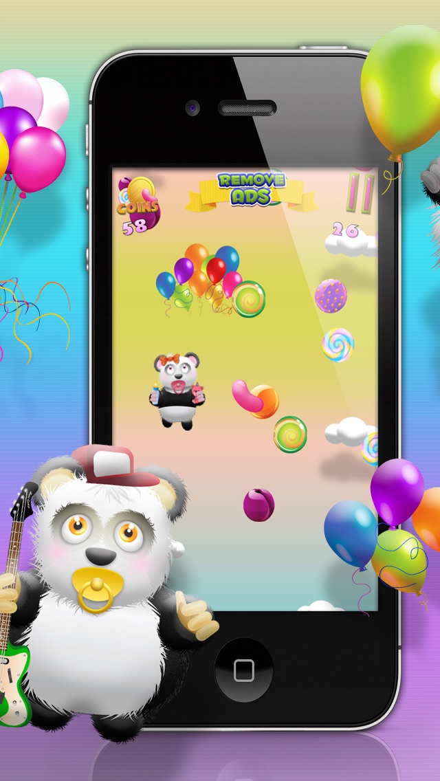 BABY PANDA BEARS CANDY RAIN - A FUN KIDS JUMPING EDITION FREE GAME! 1.0 IOS GAME GIẢI TRÍ BABY PANDA BEARS CANDY RAIN - A FUN KIDS JUMPING EDITION FREE GAME! 1.0 IOS