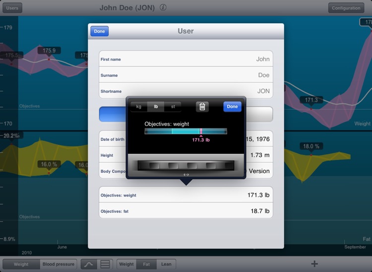 Wiscale - iPad version for weight and blood pressure only