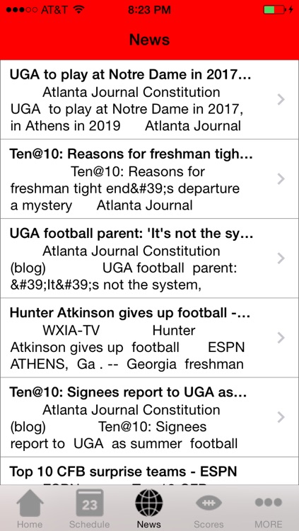 Georgia Football - a Bulldogs News App screenshot-3