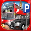 3D London Red Bus Parking Simulator Real Taxi Car Park Racing