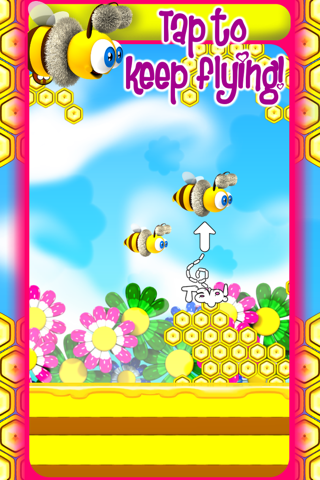 Fluffy Bee Fly - Endless Fun Flyer Adventure Race screenshot 3