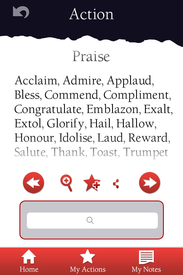 Actions: The Actors’ Thesaurus screenshot 3