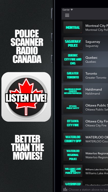 Police Scanner Radio Canada