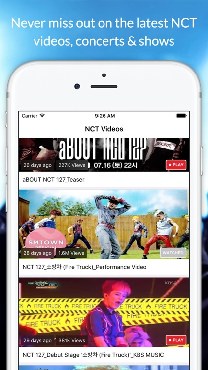 NCT BTS Chat and Videos - Live KPOP App