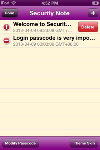 Security Note screenshot 3