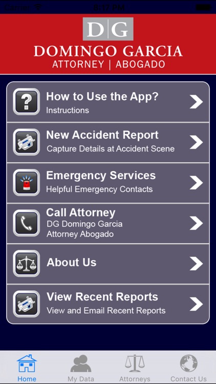 Domingo Garcia Law Injury App