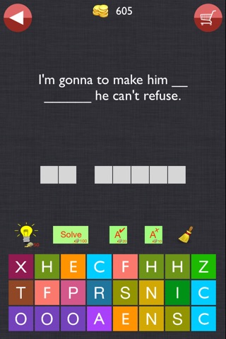 Movie Quote Pro - Guess the Missing Word in Movie Dialogue Quiz screenshot 3