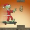 Help Zombie Santa collect ghoulish cookies, slay bells, skulls and more as he surfs the zombie highway