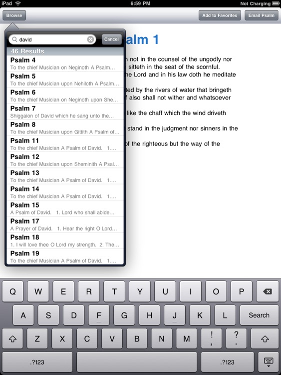The Book of Psalms for iPad
