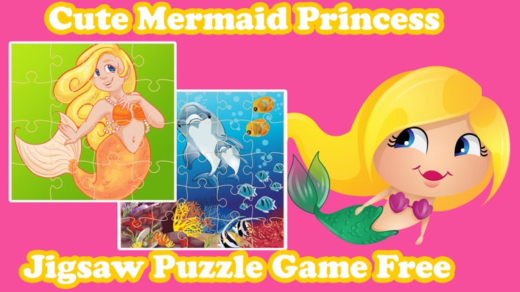 Cute Mermaid Princess Jigsaw Puzzle Game Free - UnderWater Marine Animals Magic Games Brain Training Education For Kids