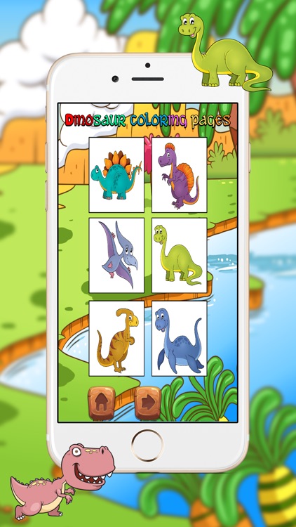 Dinosaur Coloring Sheets Pages for Toddler screenshot-3