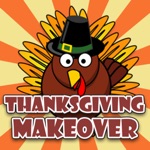 Thanksgiving Day Makeover - Visage Photo Editor to Swirl Holiday Stickers on Yr Face