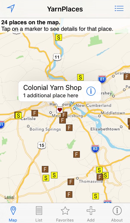 YarnPlaces - Find Yarn Shops