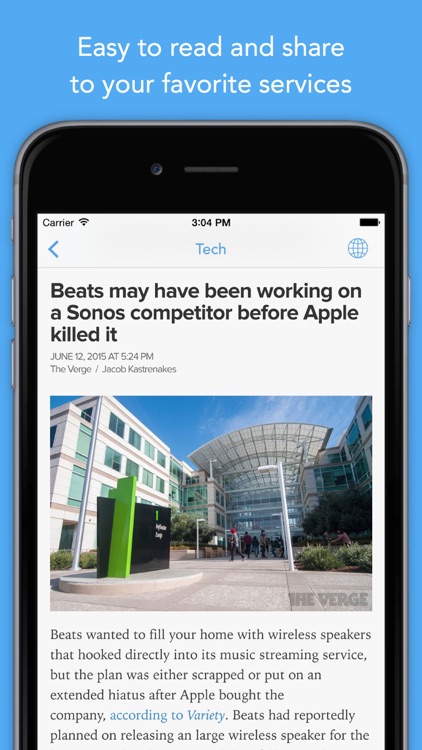 Newsify: Your News, Blog & RSS Feed Reader screenshot-3