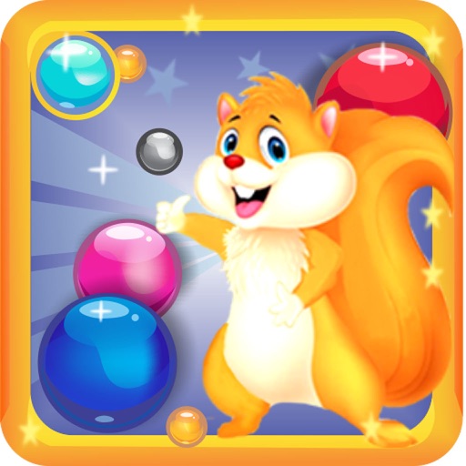 Bubble with Squirrel Trouble 2 : Shoot ,Burst & Pop bubbles in this free bubble shooter Icon
