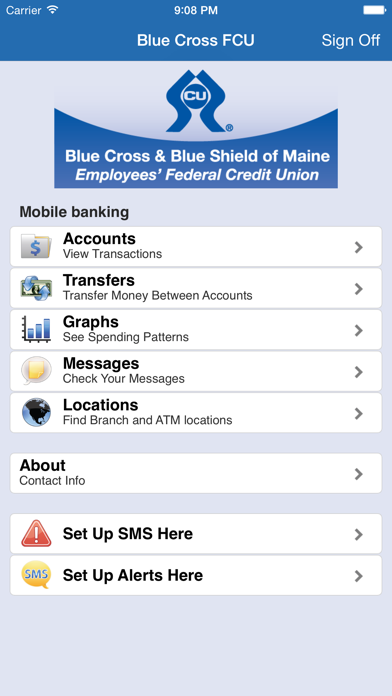How to cancel & delete Blue Cross and Blue Shield of ME EFCU Moble Banking from iphone & ipad 2