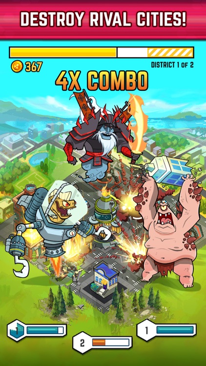 Smash Monsters - City Rampage screenshot-0