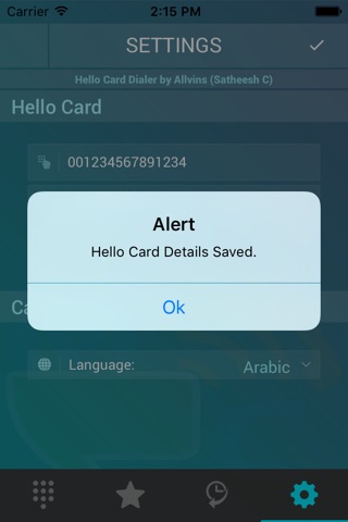 Hello Card Dialer screenshot 2
