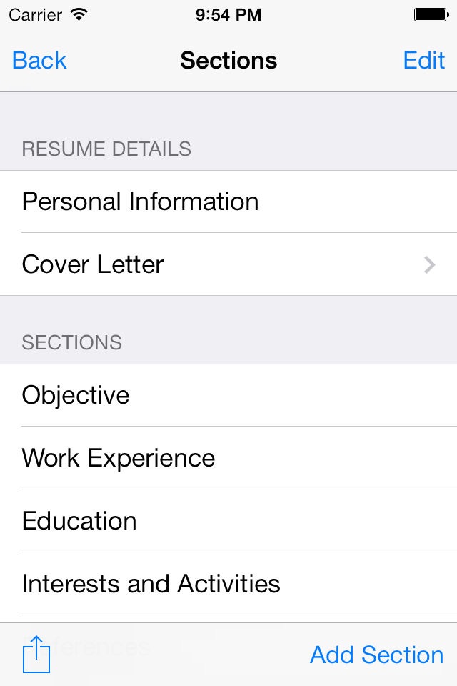 Resume Designer 3 screenshot 2