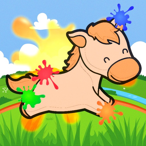 Pony Coloring Book for Kids - Learning Paint a Little Cute Pony Icon