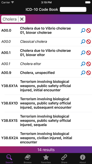 ICD-10 Virtual Code Book screenshot 2