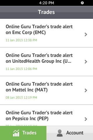 OnlineGuruTrader screenshot 2