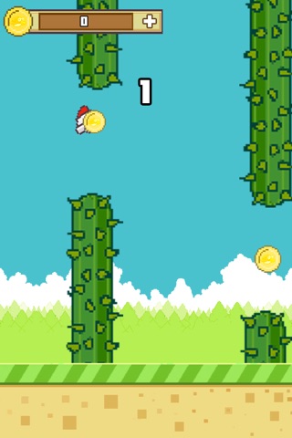Flappy Chick - The shade bird jump tough loop mode mobile screenshot 2