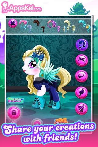 My Pet Dress Up High 2 –  Equestria Pony Makeover Games for Girls Free screenshot 4
