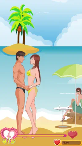 Game screenshot Couple Beach Kiss Love Game hack