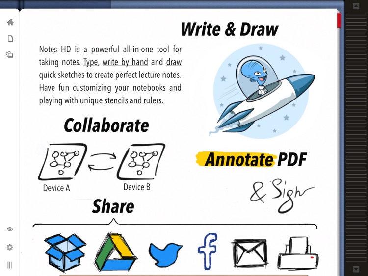 Notes HD Lite: Notes, Drawings