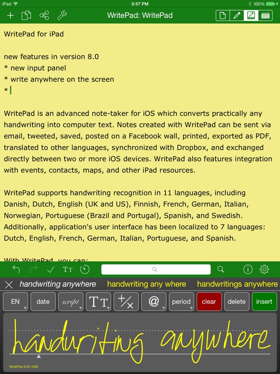 WritePad for iPad screenshot-0