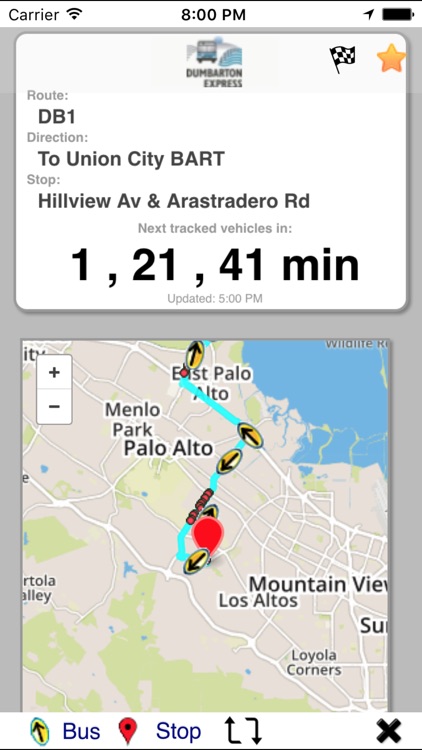 xtBus transit browser