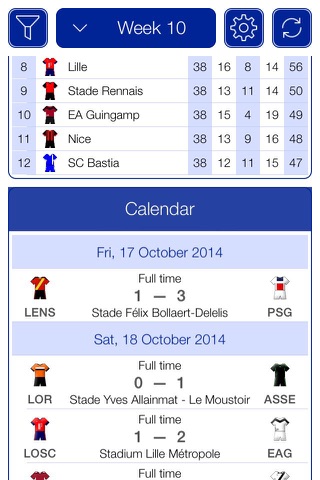 French Football League 1 2016-2017 - Mobile Match Centre screenshot 2