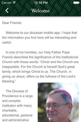 Diocese of Providence screenshot 2