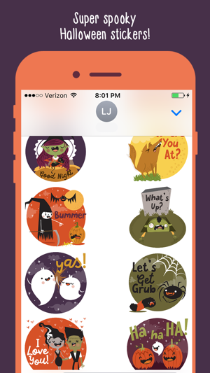 Spooky Cute Halloween Emoji Stickers(圖1)-速報App