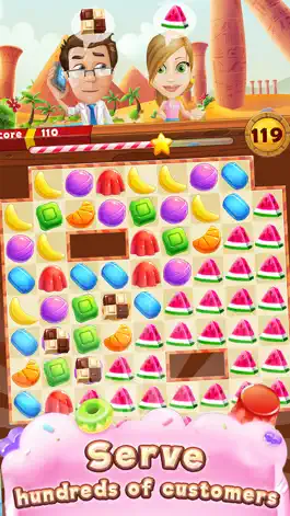 Game screenshot Sweet Jelly Paradise: Match & Serve apk