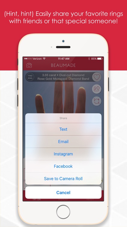 Beaumade - try on designer engagement rings screenshot-3