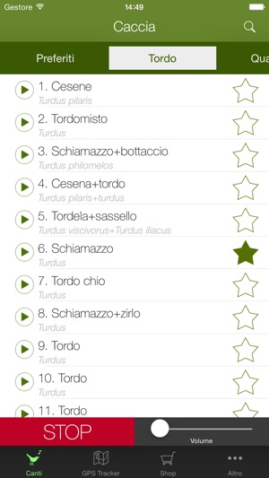 scarica richiamo del tordo