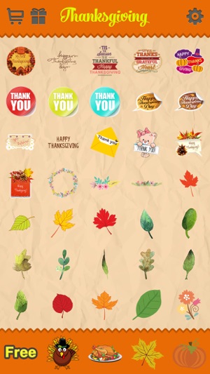 Thanksgiving Day Emoji - Holiday Emoticon Stickers for Messa(圖5)-速報App