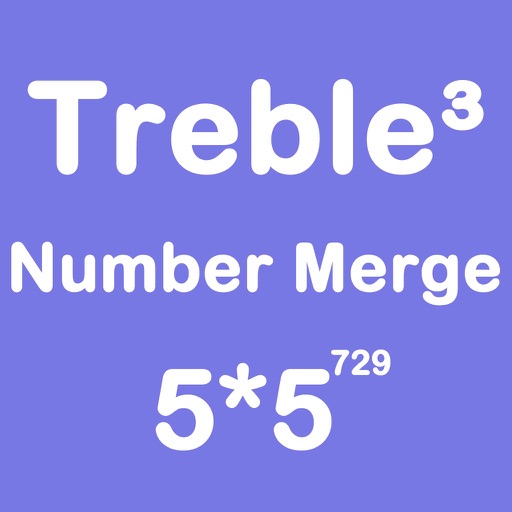 Number Merge Treble 5X5 - Merging Number Block iOS App