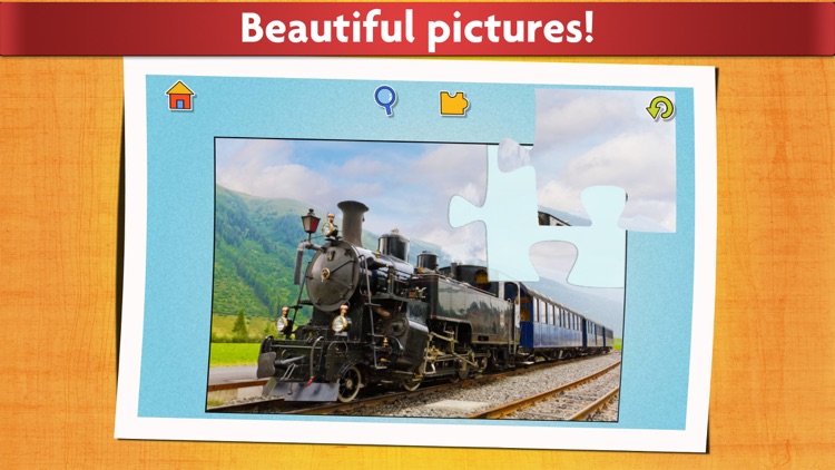 Cars, trucks and trains puzzles - Relaxing photo picture jigsaw puzzles for kids and adults screenshot-3