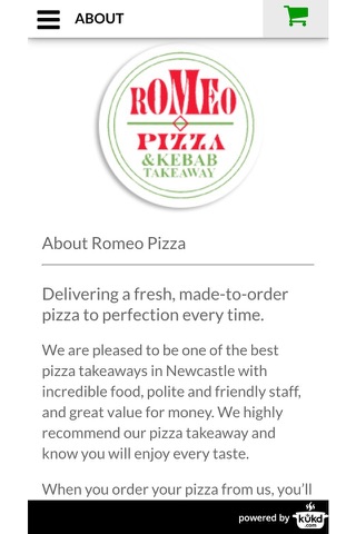 Romeo Pizza Takeaway screenshot 4