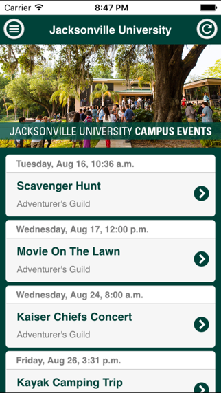 How to cancel & delete Jacksonville University Events from iphone & ipad 2