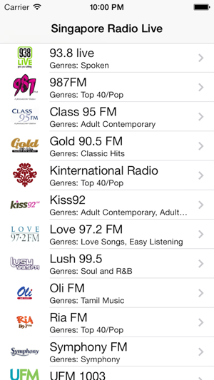 Singapore Radio Live Player (新加坡电台 / 電台)(圖3)-速報App